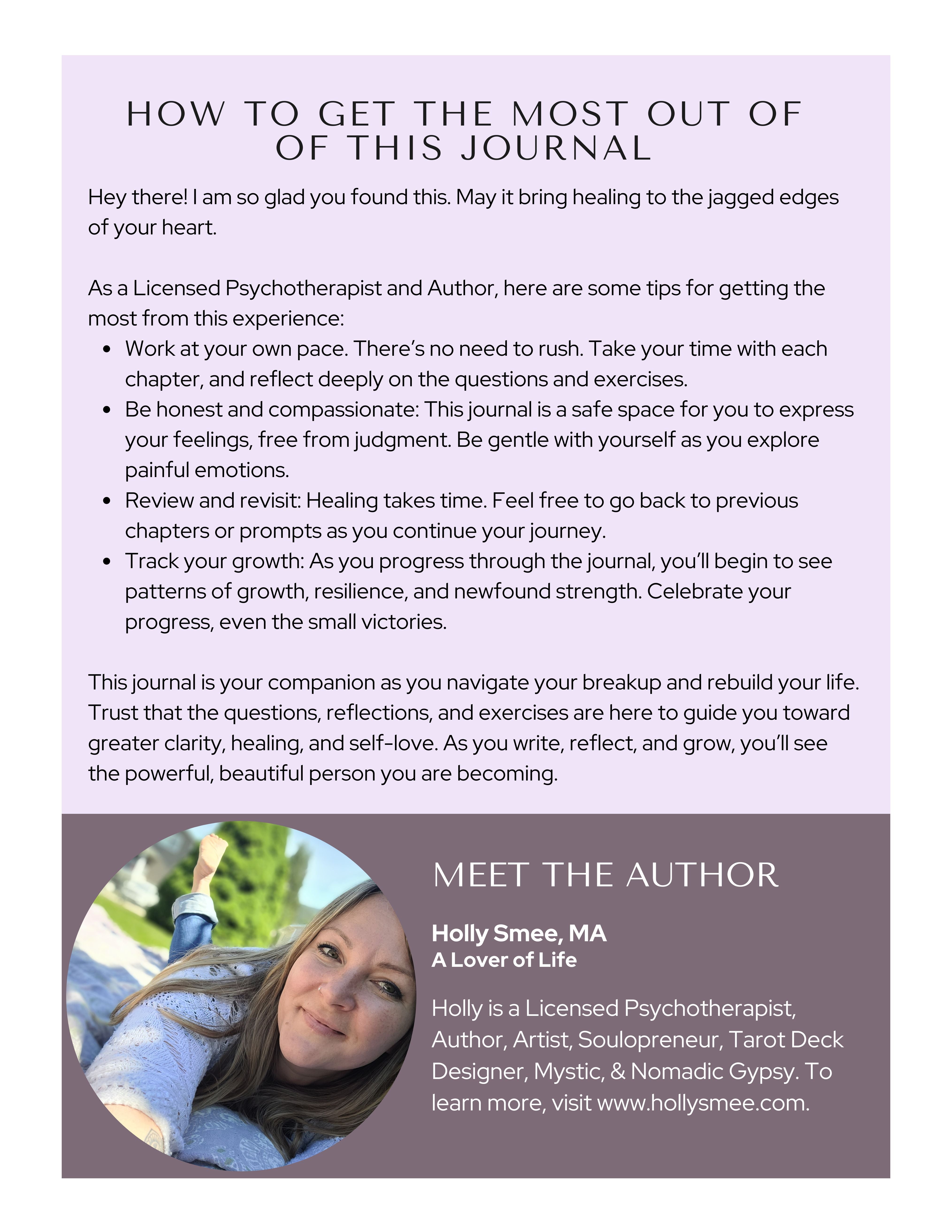 The Ultimate Breakup Journal: A Roadmap to Resilience and Renewal