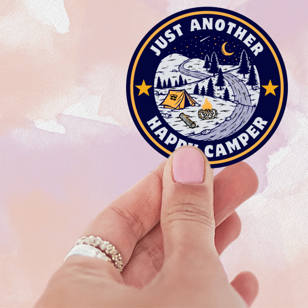 Just Another Happy Camper Sticker