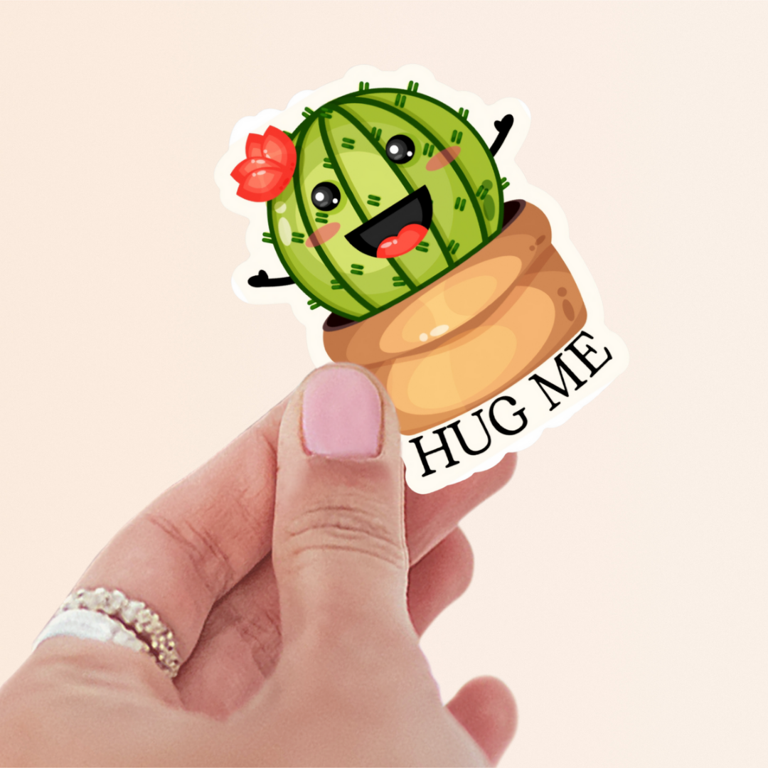 Cuddly Cactus Sticker
