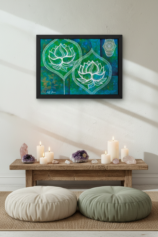 Sacred Unfolding above Meditation Altar