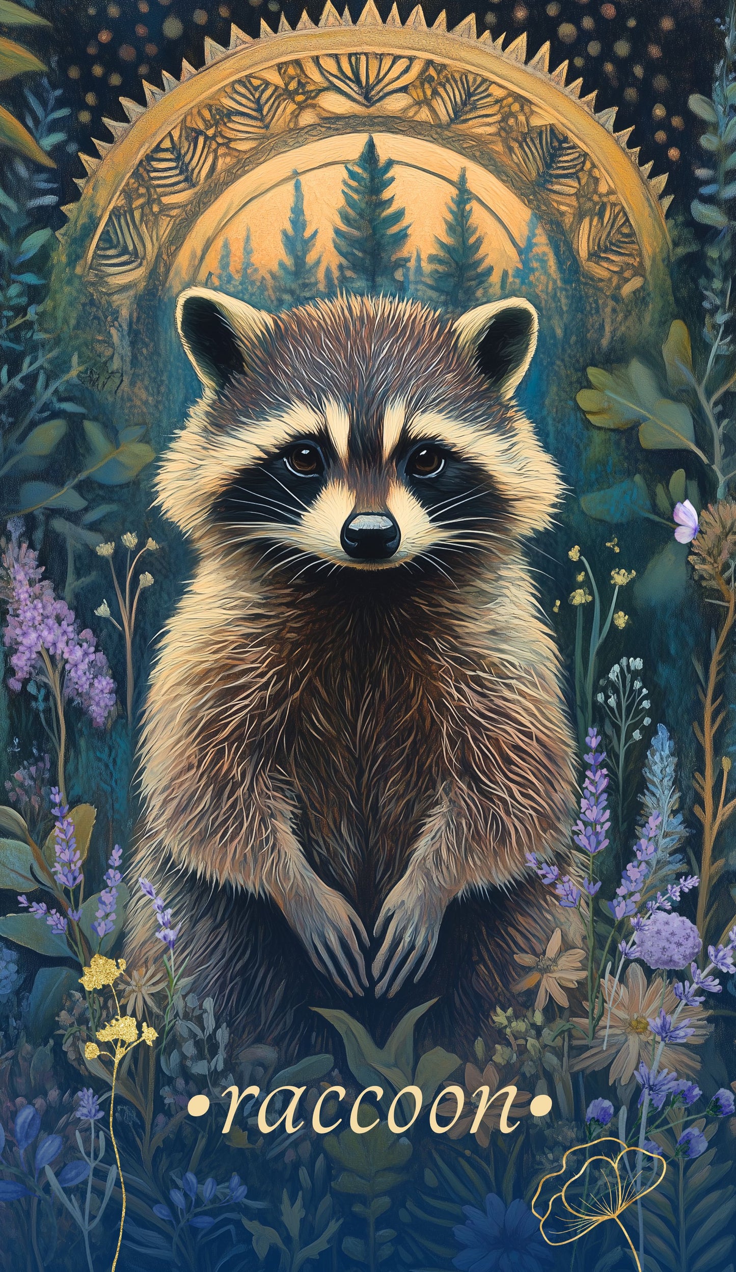 Colorful cards from the Wild Urban Animal Oracle Deck on a wooden surface.