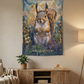 Sweet Squirrel Wall Tapestry - Whimsical Woodland Art in 100% Durable Polyester for Cozy Nature Decor