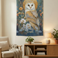 Celestial Owl Tapestry Bedroom Mockup 1