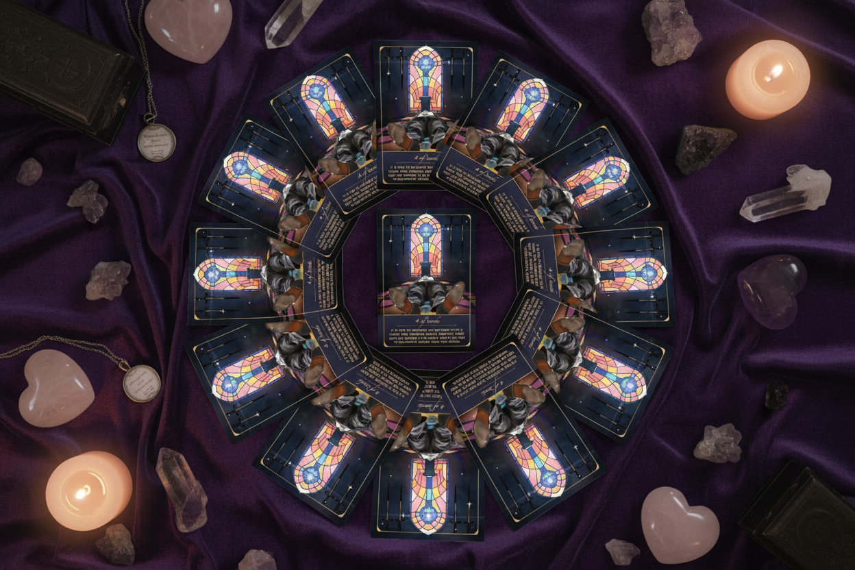 Colorful Card Circular Mockup