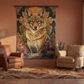 Coyote Tapestry in Southwestern Living Room