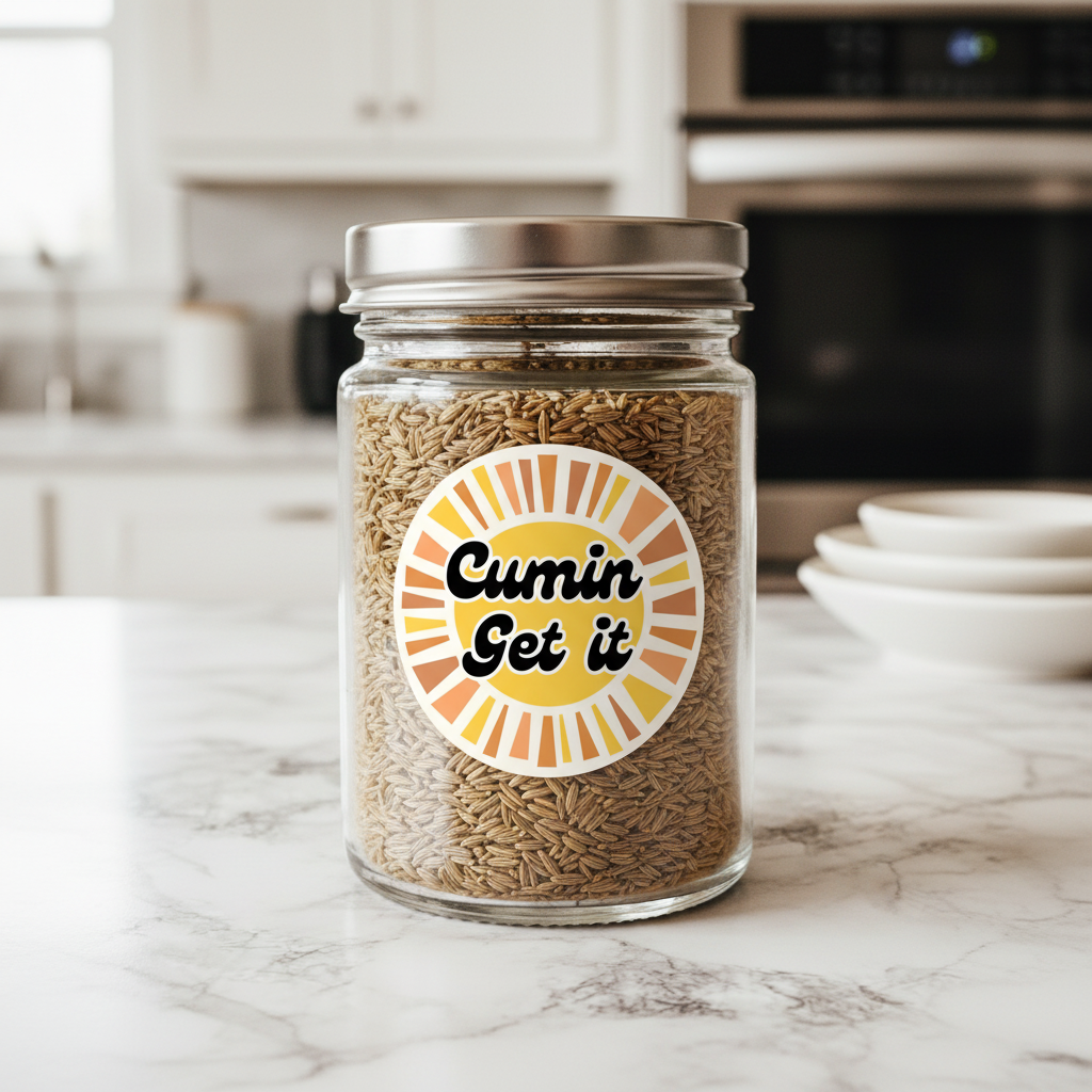 Cumin Get It on Spice Jar