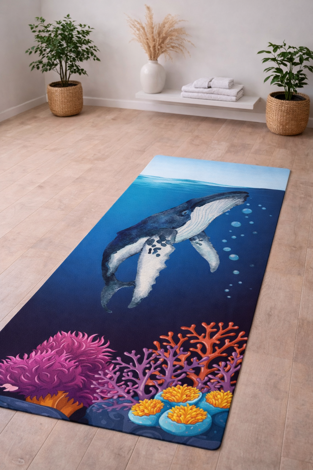 Humpback Whale Underwater Yoga Mat