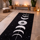 Moon Cycles Yoga Mat - Soft Microsuede Top, Anti-Slip Rubber, 24" x 68" for Stability & Comfort