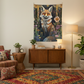 Fox Tapestry in Eclectic Bedroom
