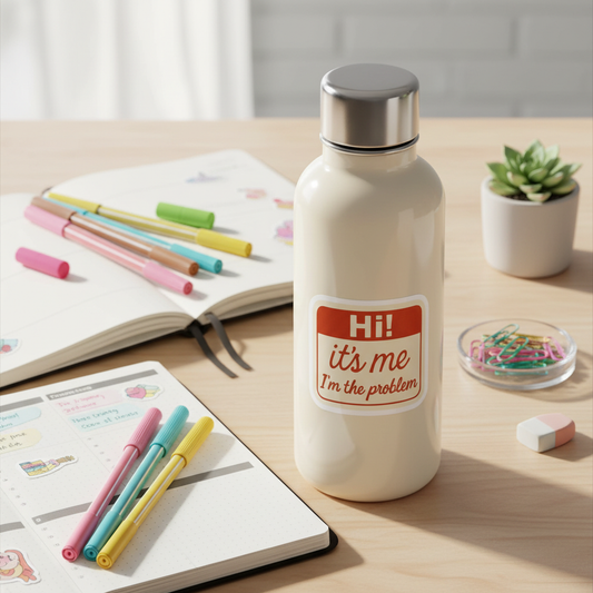 Hi! It's Me on Water Bottle