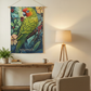 Parrot Tapestry in Yoga Space