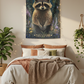 Raccoon Tapestry Bedroom Mockup 2