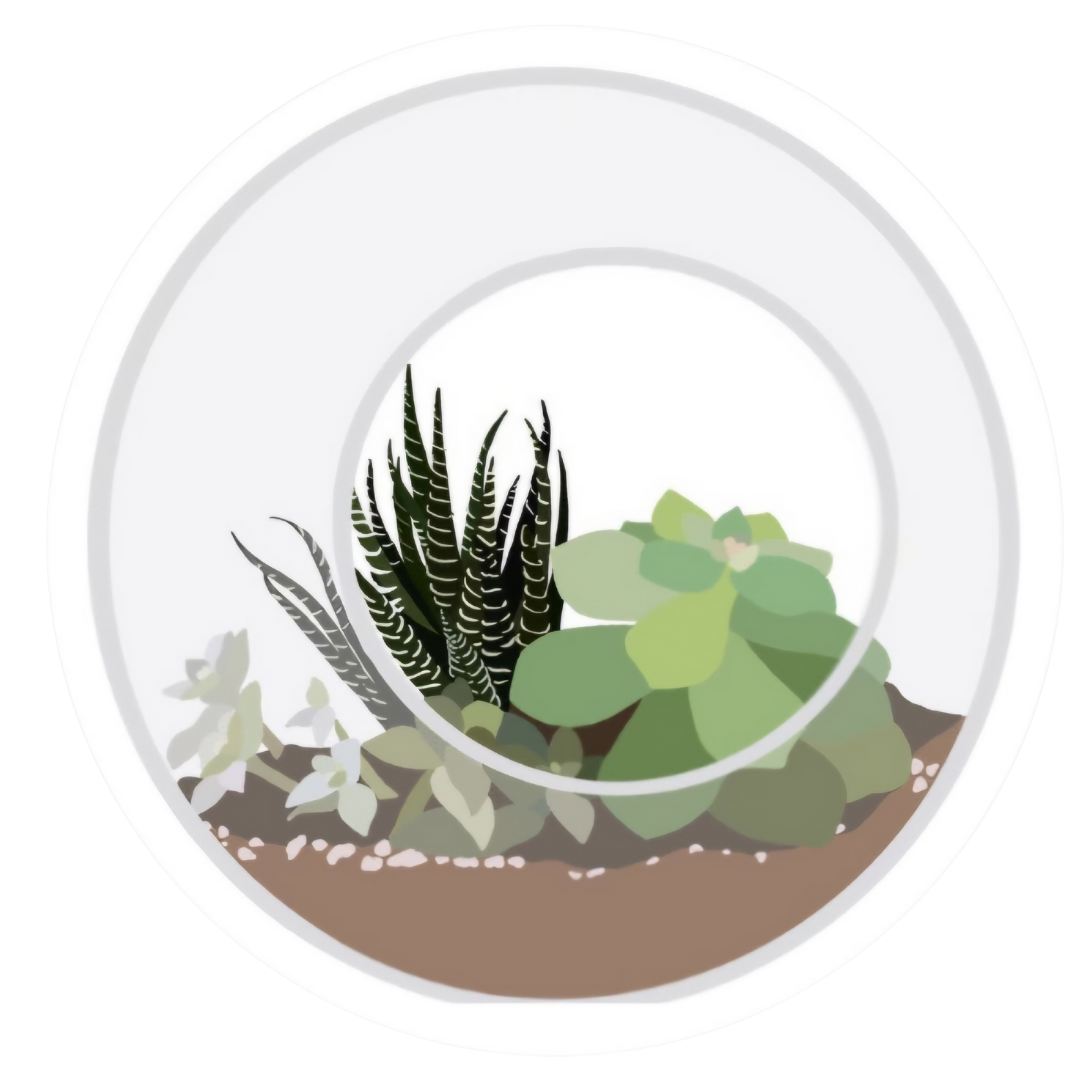 Display of the Waterproof Vibrant Succulent Sticker on a laptop, demonstrating its matte finish and vibrant appeal for decorating personal belongings.