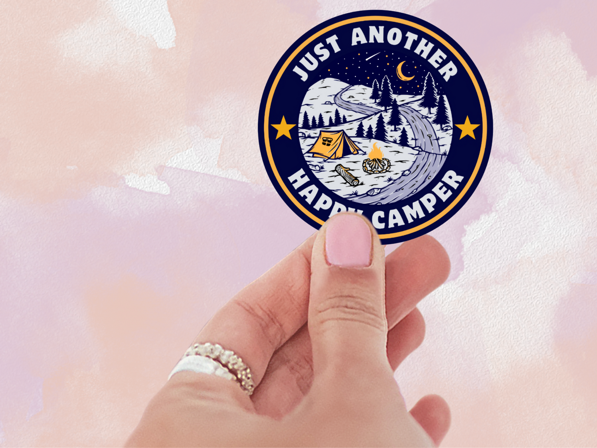 Just Another Happy Camper Sticker