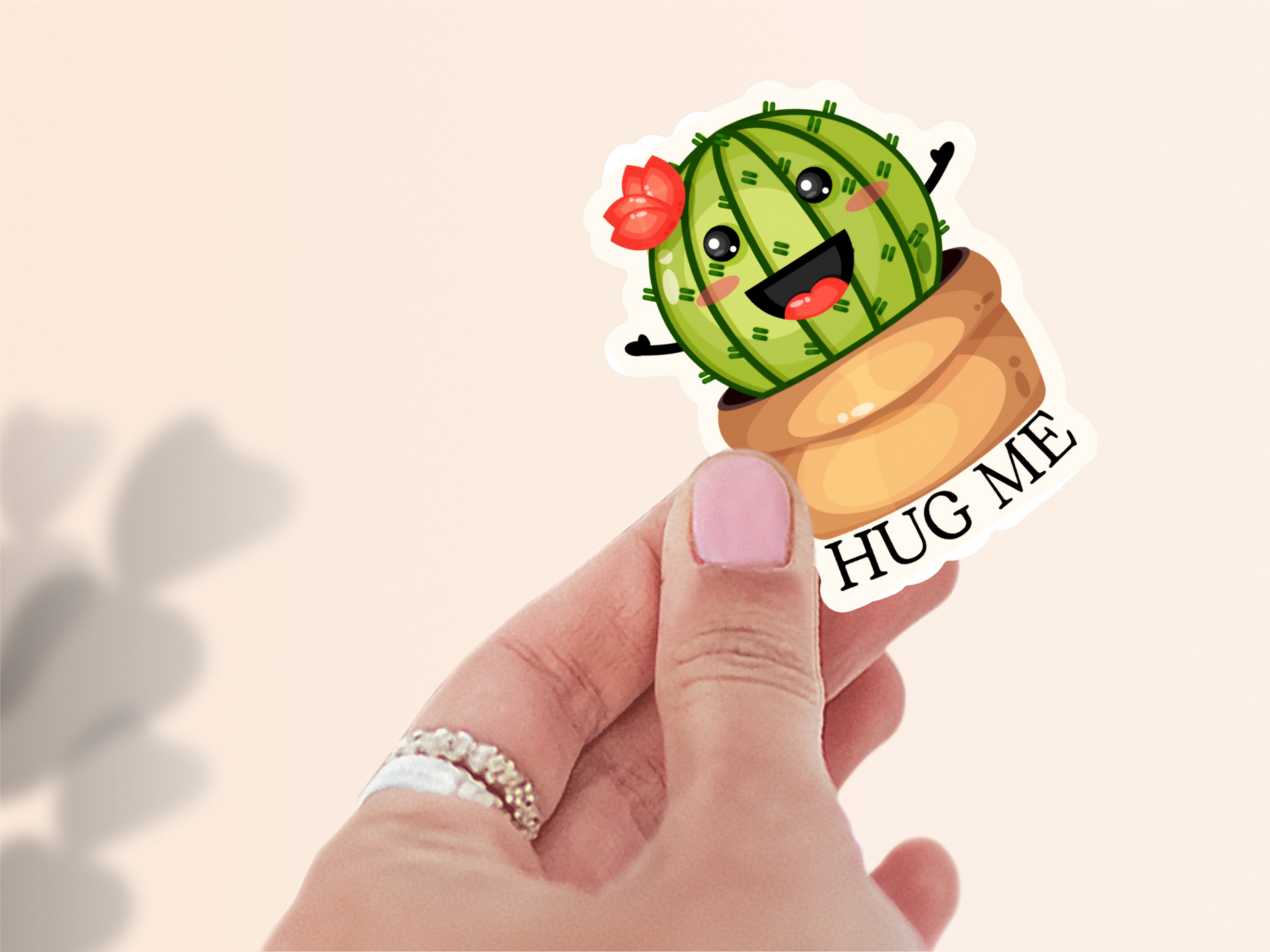 Cuddly Cactus Sticker