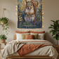 Squirrel Tapestry Bedroom Mockup 2