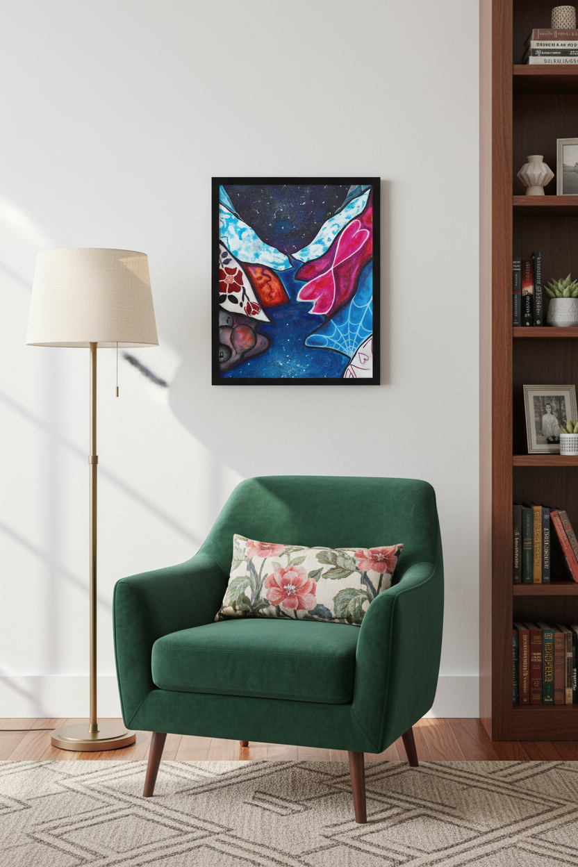 Threads Of The Infinite above Reading Nook